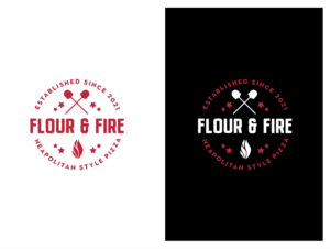 Logo Design by wonderland for Flour & Fire Pizza | Design: #26805477