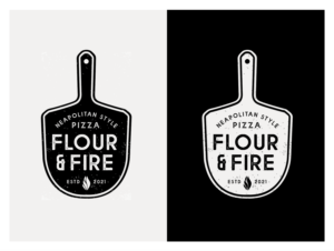Logo Design by wonderland for Flour & Fire Pizza | Design: #26807222