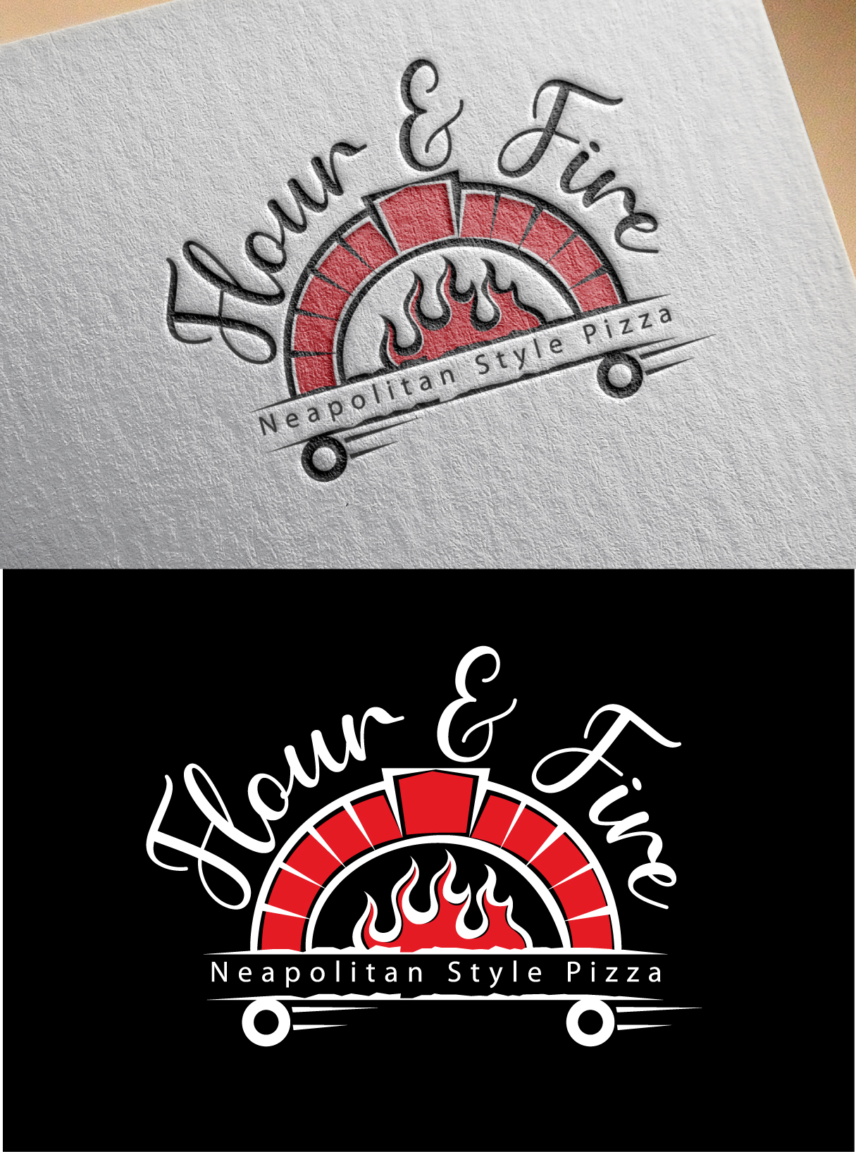 Logo Design by blue eye for Flour & Fire Pizza | Design #26803133