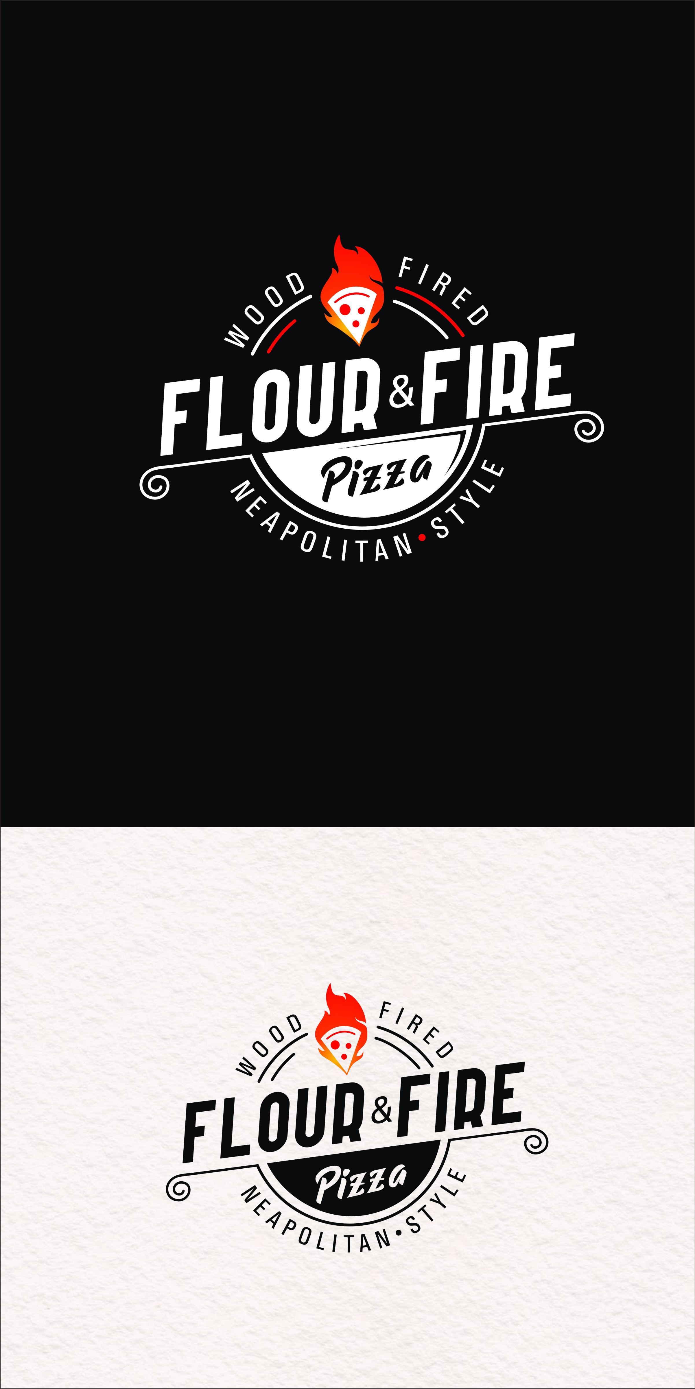 Logo Design by warkaddarshan 2 for Flour & Fire Pizza | Design #26802660