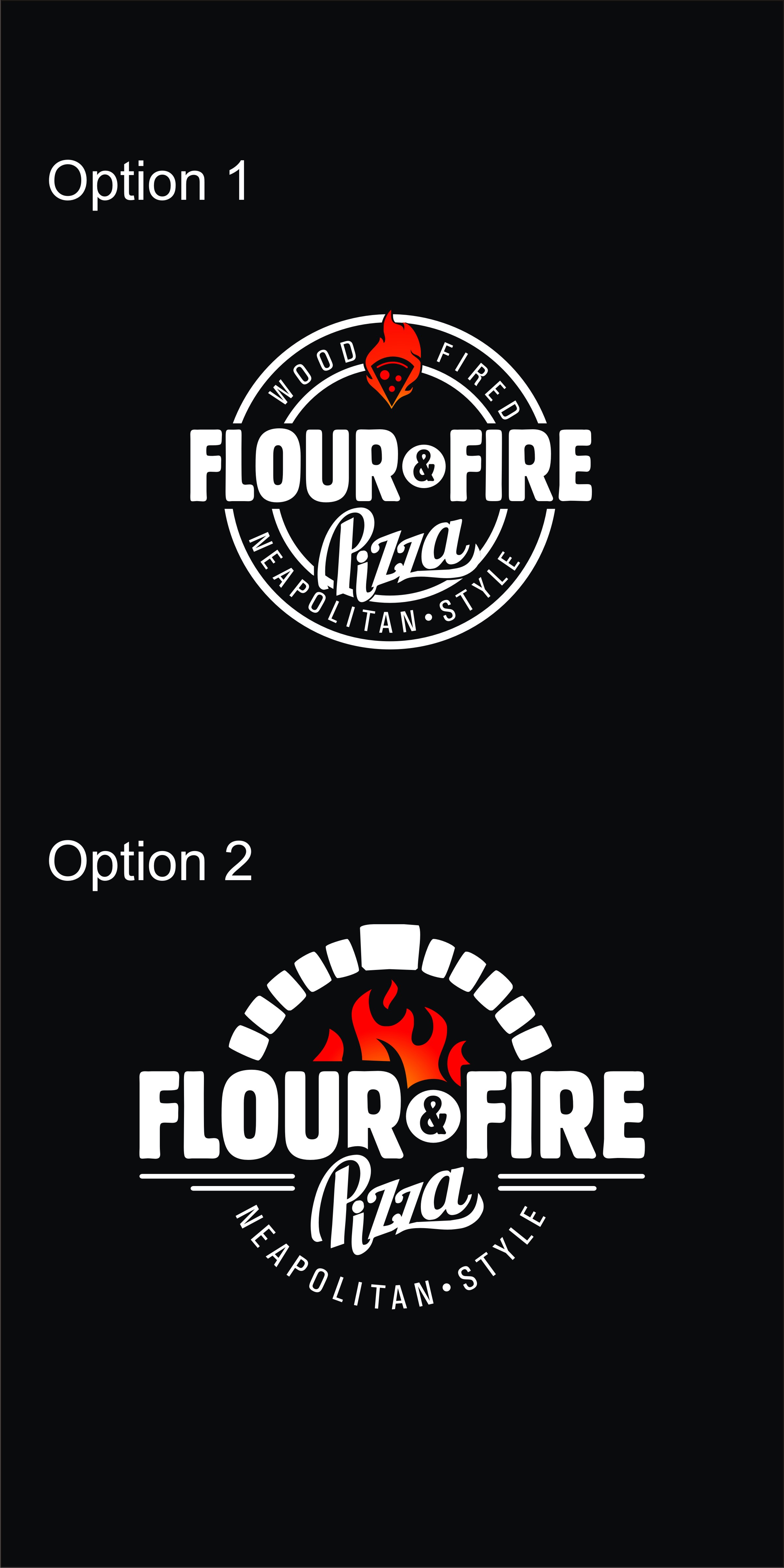 Logo Design by warkaddarshan 2 for Flour & Fire Pizza | Design #26804736