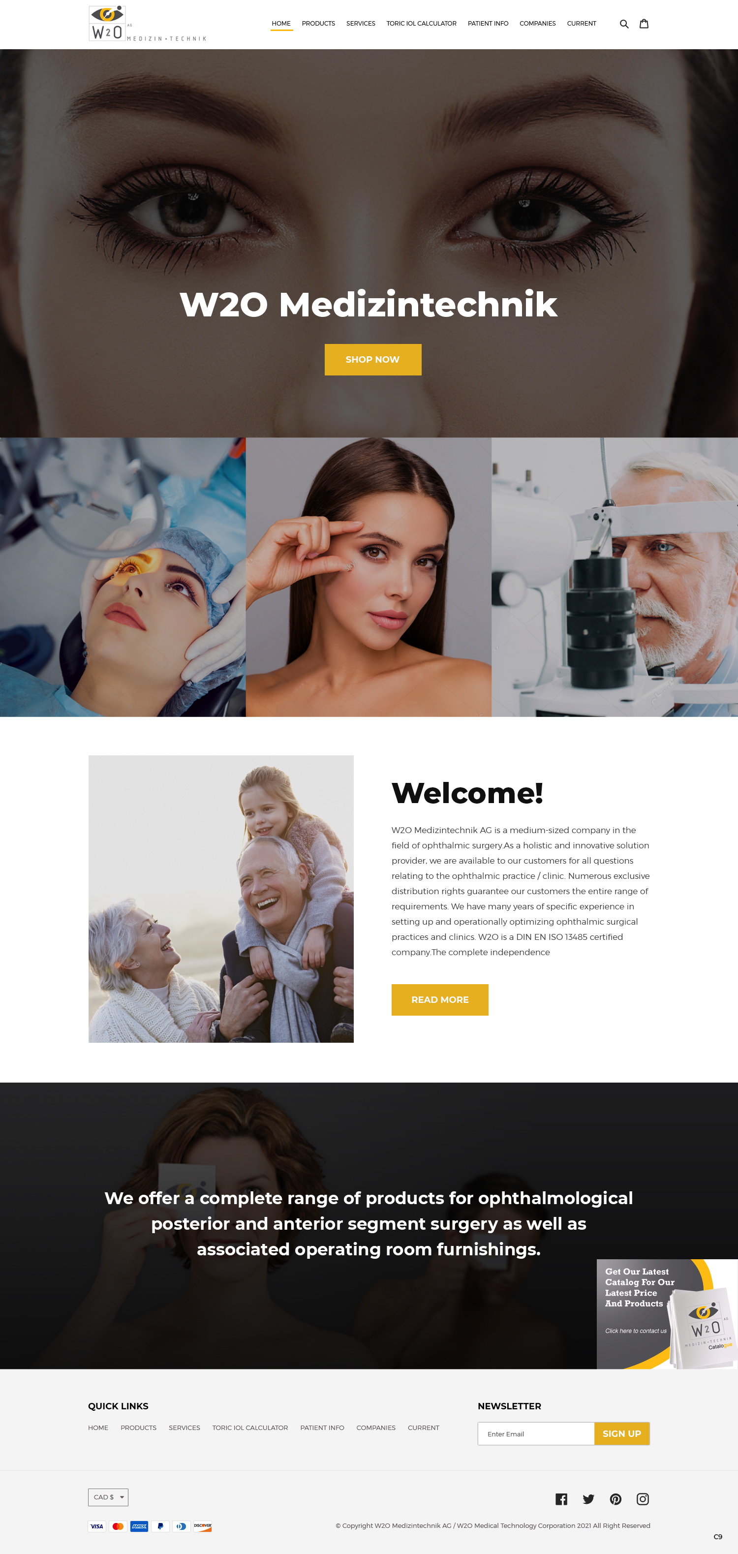 Shopify Design by pb for W2O Aktiengesellschaft | Design #26808143