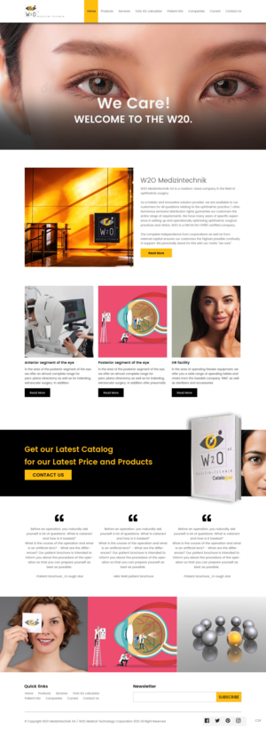Shopify Design by pb for W2O Aktiengesellschaft | Design: #26808146