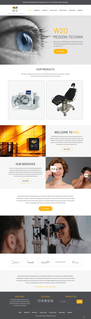 Shopify Design by pb for W2O Aktiengesellschaft | Design: #26808147