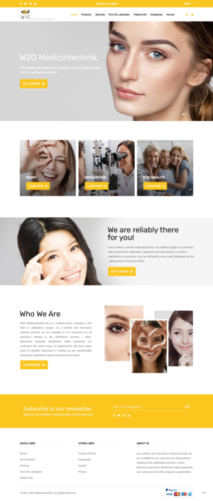 Shopify Design by pb for W2O Aktiengesellschaft | Design: #26808152