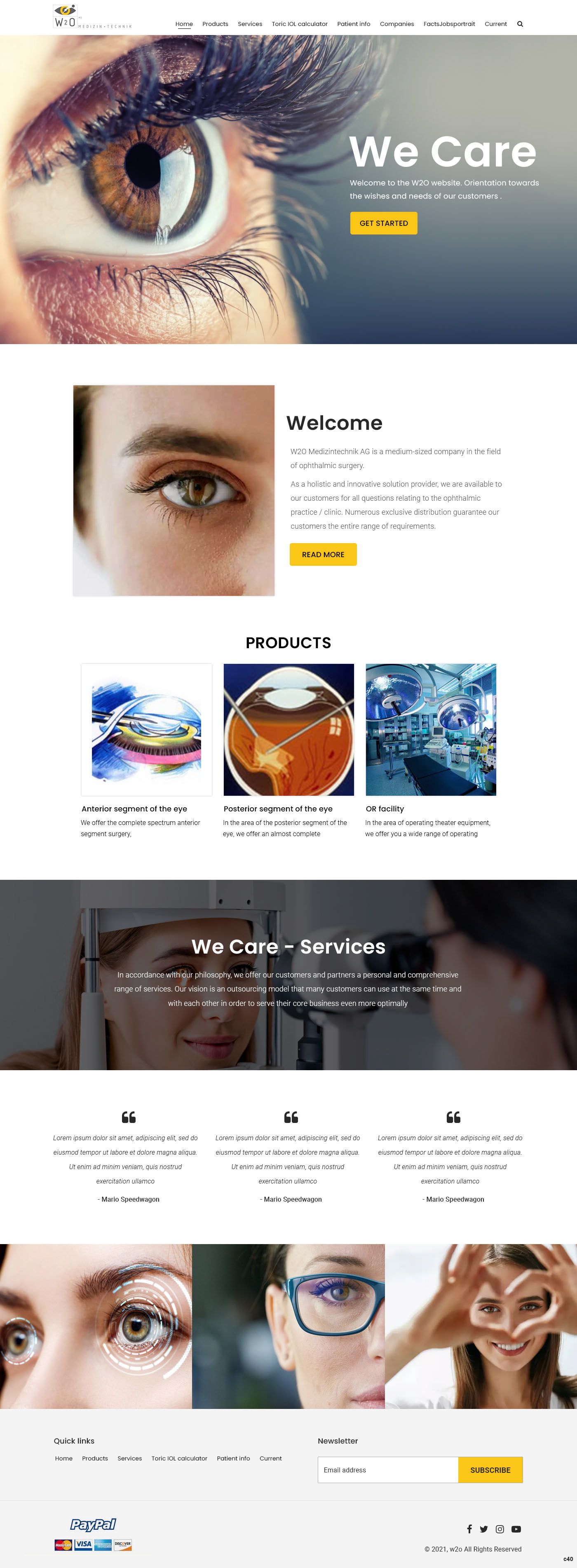 Diseño de Shopify por pb para W2O Aktiengesellschaft | Diseño #26808153