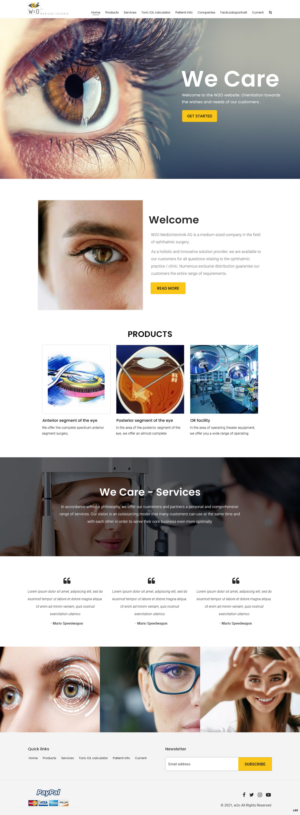 Shopify Design by pb for W2O Aktiengesellschaft | Design: #26808153
