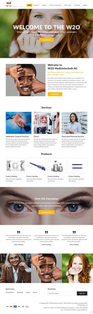 Shopify Design by pb for W2O Aktiengesellschaft | Design: #26808159