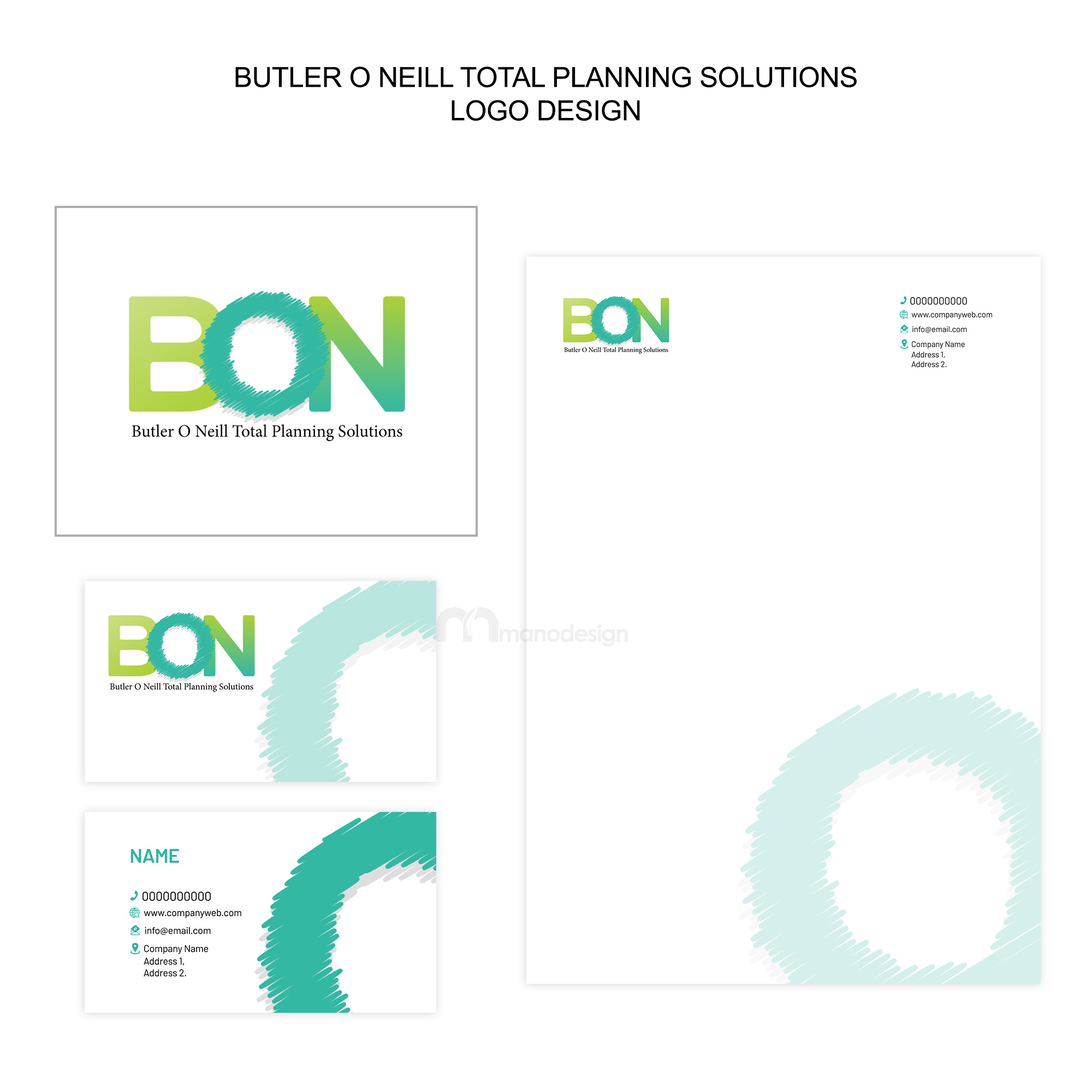 Design Graphique par ManoDesign1 pour Butler O Neill Total Planning Solutions | Design #26816217