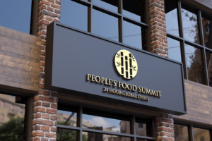 People's Food Summit  24 hour  Global Event Oct. 16th | Logo Design by makerlogoz