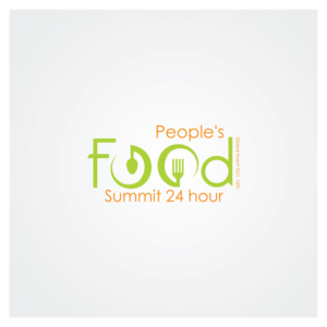 People's Food Summit  24 hour  Global Event Oct. 16th | Logo Design by FourtuneDesign