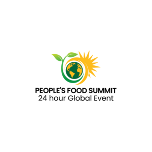 People's Food Summit  24 hour  Global Event Oct. 16th | Logo Design by rozT