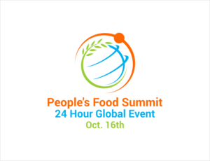 People's Food Summit  24 hour  Global Event Oct. 16th | Logo Design by BNdesigner