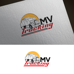 M V Trucking | Logo Design by sankar999