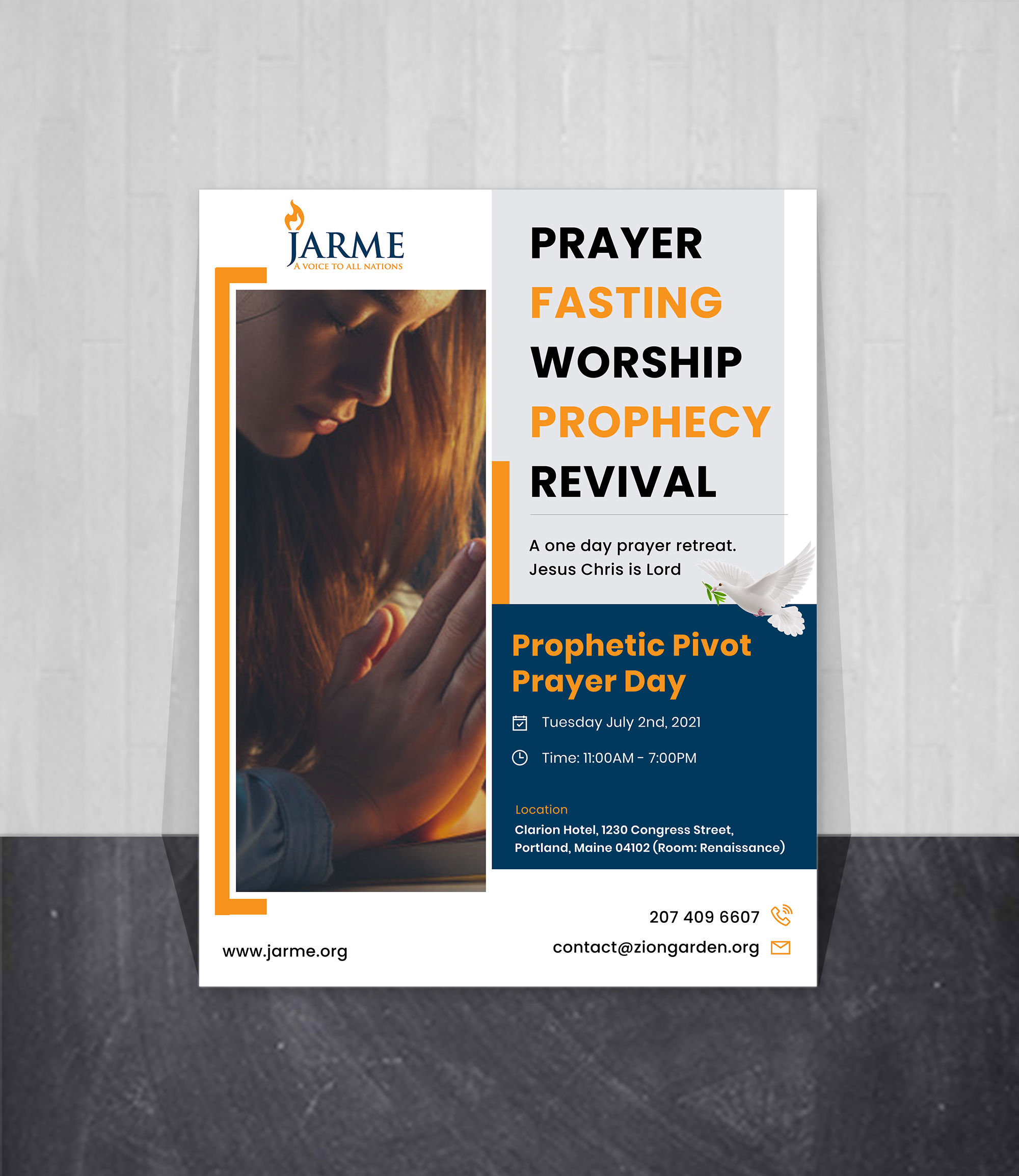 Flyer Design by Creations Box 2015 for Meditation Garden | Design #26808626