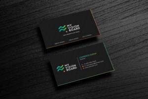 Business card for My Vision Board | Business Card Design by Bold Pixels
