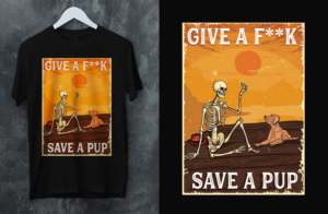 Ruff Pup Apparel Co is my clothing brand for people needing new vintage design | T-Shirt-Design von SAI DESIGNS