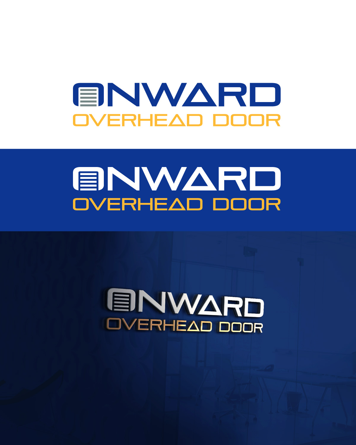 Logo Design by Sergio Coelho for Onward Overhead Door | Design #26814930