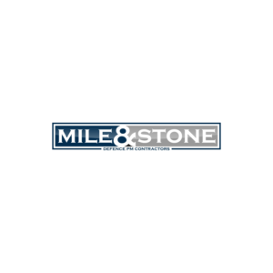 'Mile & Stone' tagline 'Defence PM Contractors' | Logo Design by emaviolar7