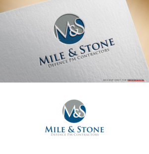 'Mile & Stone' tagline 'Defence PM Contractors' | Design de Logo par Mono.co