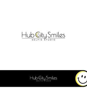 Hub City Smiles Selfie Studio | Logo-Design von ecorokerz