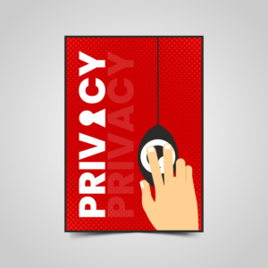 Say Something About Privacy!!! | Poster-Design von Fat Bat Man