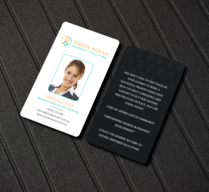 Logo and Business Card Design by Creations Box 2015 for Stride Ahead Property Coaching | Design: #26824577