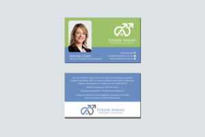 Logo and Business Card Design by Creations Box 2015 for Stride Ahead Property Coaching | Design: #26831407