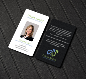 Logo and Business Card Design by Creations Box 2015 for Stride Ahead Property Coaching | Design: #26831414