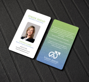 Logo and Business Card Design by Creations Box 2015 for Stride Ahead Property Coaching | Design: #26831415