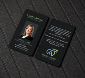 Logo and Business Card Design by Creations Box 2015 for Stride Ahead Property Coaching | Design: #26831416