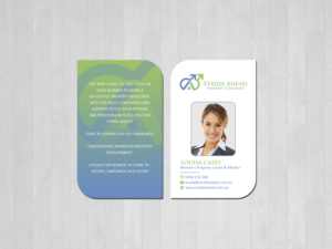 Logo and Business Card Design by Creations Box 2015 for Stride Ahead Property Coaching | Design: #26831425