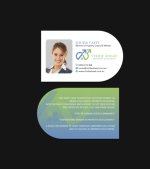 Logo and Business Card Design by Creations Box 2015 for Stride Ahead Property Coaching | Design: #26831426