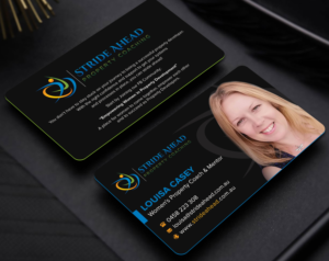 Stride Ahead Property Coaching | Logo and Business Card Design by sabbir049