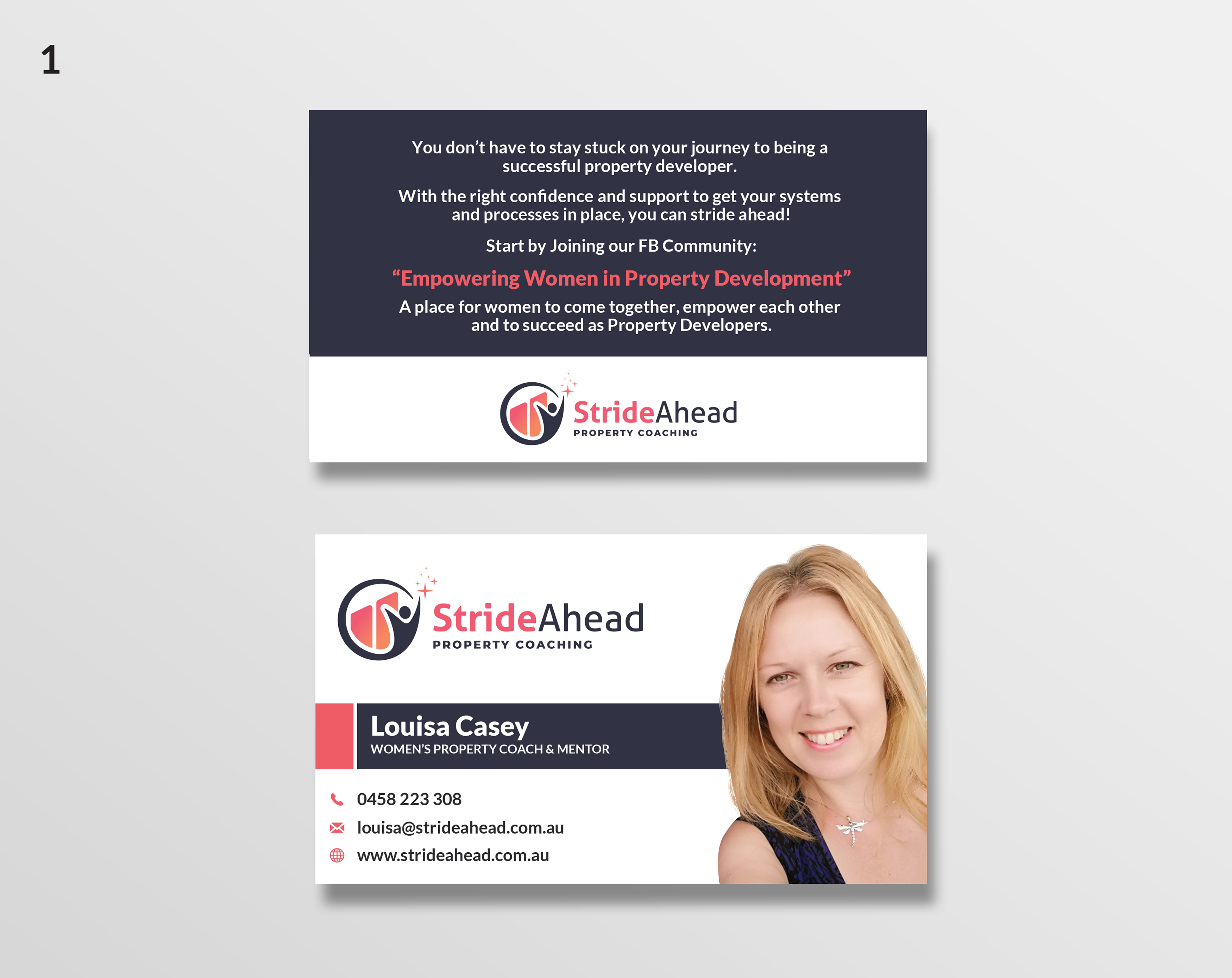 Logo and Business Card Design by OviBanik for Stride Ahead Property Coaching | Design #27245508