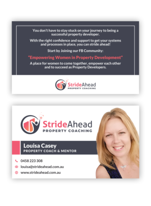Logo and Business Card Design by OviBanik for Stride Ahead Property Coaching | Design: #27278687