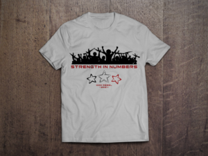 Angry mob t-shirt design. | Diseño de Camiseta por normi
