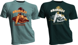 "#NoRules" Lacework T-Shirt | Diseño de Camiseta por bacujkov