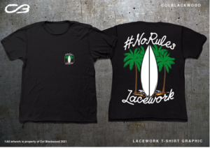 "#NoRules" Lacework T-Shirt | Diseño de Camiseta por Col 3