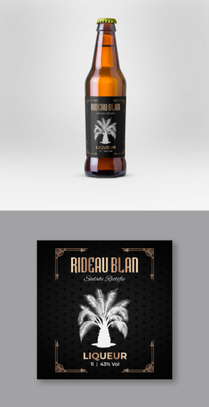 Pure Palm tree rhum label design | Design Étiquette par ecorokerz
