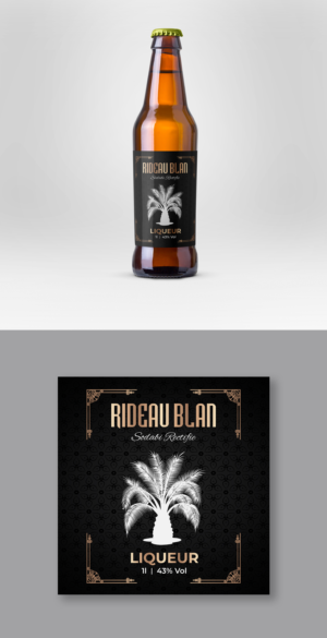 Pure Palm tree rhum label design | Label Design by ecorokerz