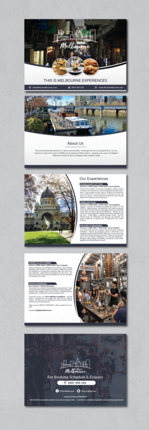 WALKING FOOD TOURISM BUSINESS.   REQUEST FOR DIGITAL BROCHURE | Diseño de Brochure por alex989