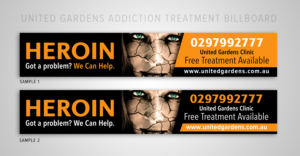 United Gardens addiction treatment Billboard | Werbetafel-Design von ARTOGRAPHY