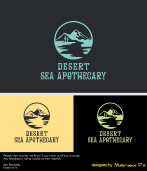 Desert + Sea Apothecary | Logo Design by Mariono Fx