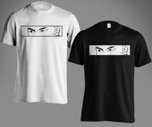 Mike Tyson Anime Style Eyes Cut Out Tee (Example Added) | T-shirt Design by Andi Yan