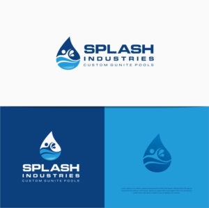 Splash industries       custom gunite pools | Design de Logo par CKS d e s i g n
