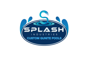 Splash industries       custom gunite pools | Design de Logo par The Seventh Key Magic