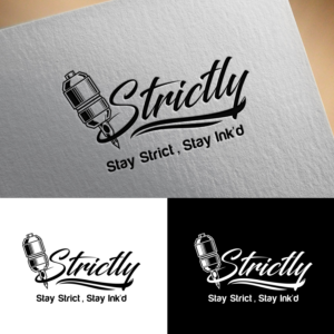 Strictly - Stay Strict, Stay Ink'd | Diseño de Logo por ZeneFashions