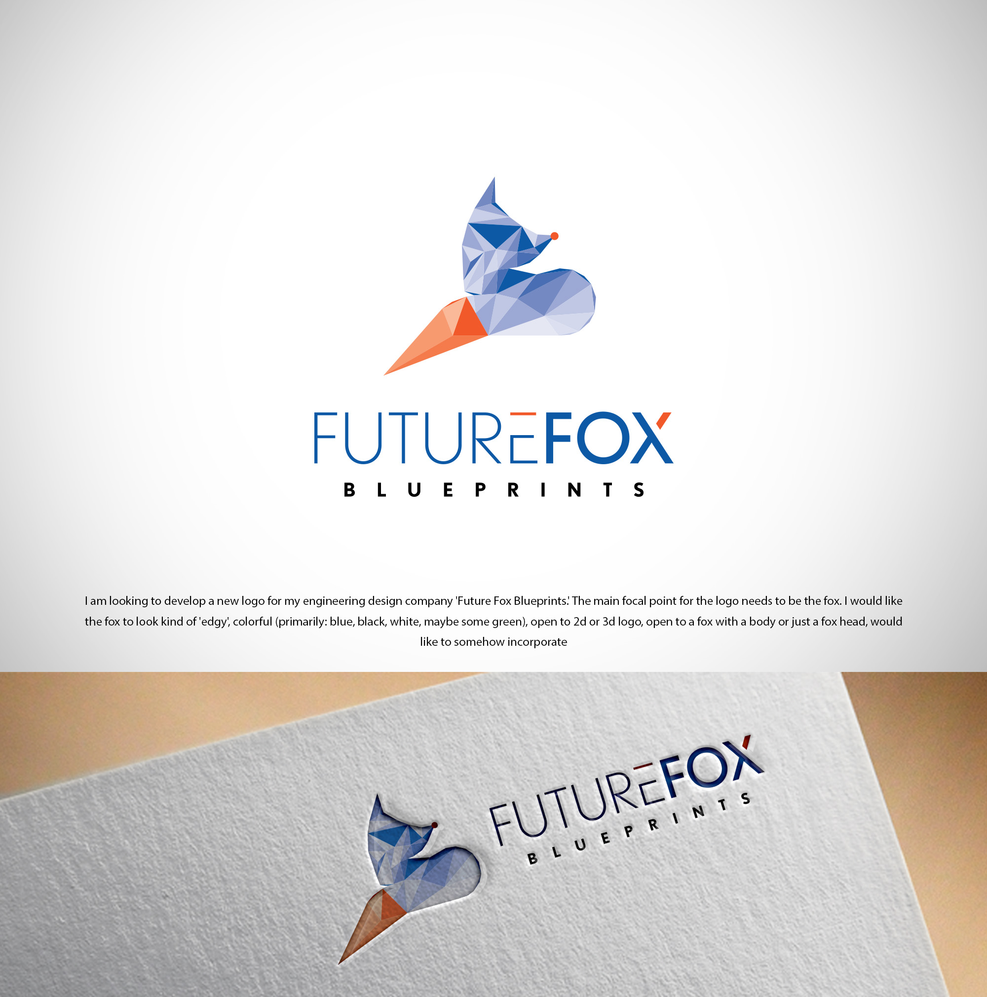 Design de Logo par Natalie Eric pour Future Fox Blueprints | Design #26828326