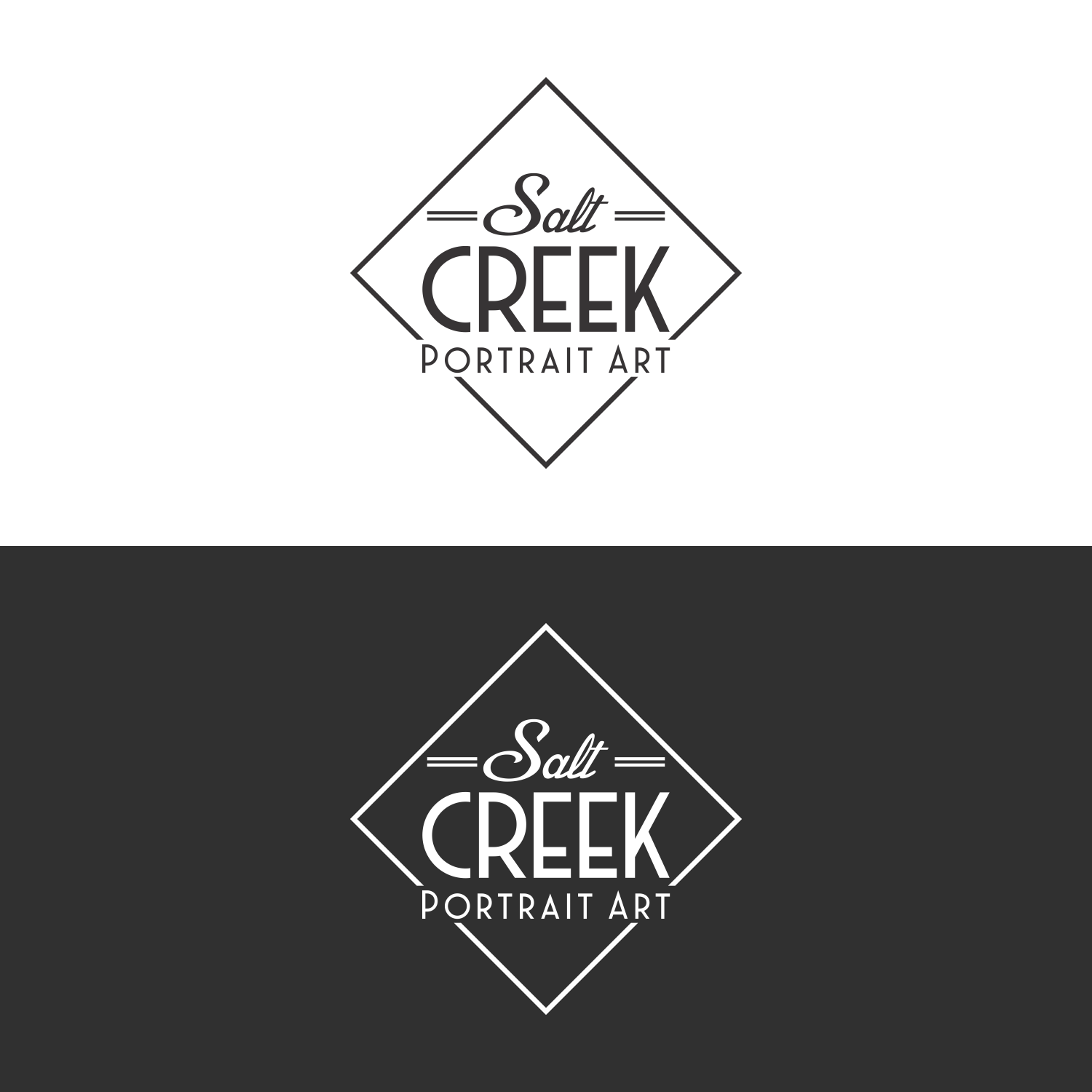 Logo Design by I Design12 for Salt Creek Portrait Art | Design #26834698